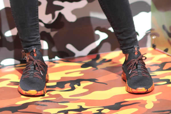 supra x rothco vaider black & savage orange camo skate shoes