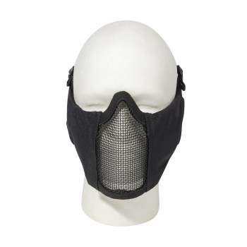 Rothco Steel Half Face Mask With Ear Guard - Black