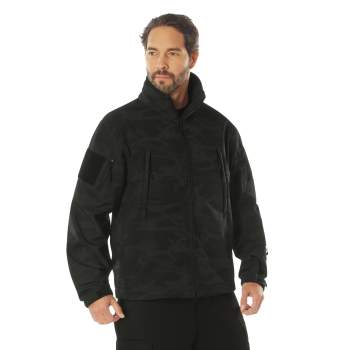 Windbreaker, Outdoor Military Jacket Women|men, Waterproof Soft Shell Coat Black / XL