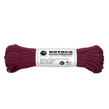 550 Paracord type III, colour: Maroon, 1000ft (304,8 m
