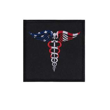 Rothco American Flag Patch Black/ Silver Multiple Configurations