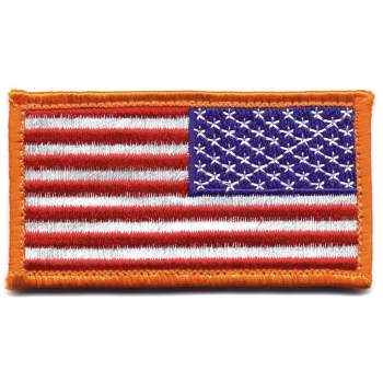 Rothco American Flag Patch Black/ Silver - SAVELIVES