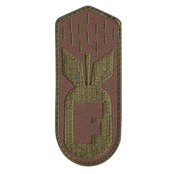Rothco F-Bomb Patch With Hook Back - Coyote Brown