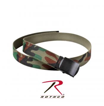 Camo Military Style Belt Camouflage on OD Web Belt NO 