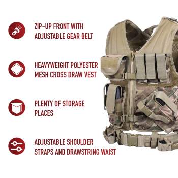 ラッピング不可 Cross Rothco : Tactical Draw Tactical Vest Sports ...