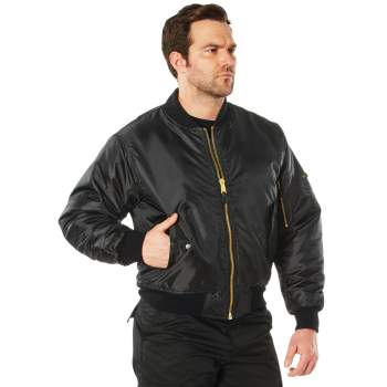 Concealed carry clearance leather bomber jacket