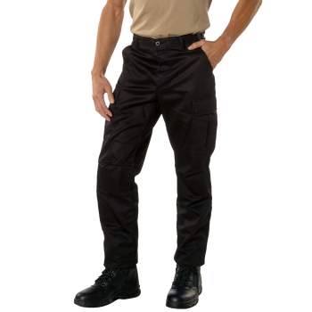 Mens Military Style Cargo Pants Grey Beige Black Brown Regular Wide