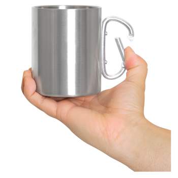 Rothco Insulated Stainless Steel Portable Mug With Carabiner Handle – 15 oz