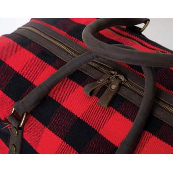Rothco Extended Weekender Bag - Red Plaid