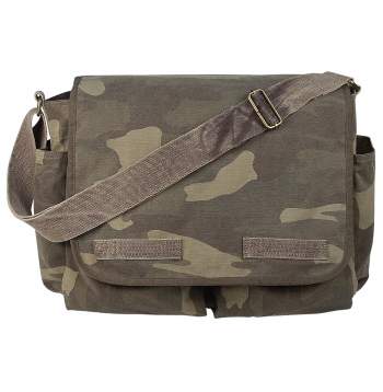Vintage Military Shoulder Bag, Army Canvas Messenger Bag 