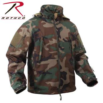 camo soft shell jacket