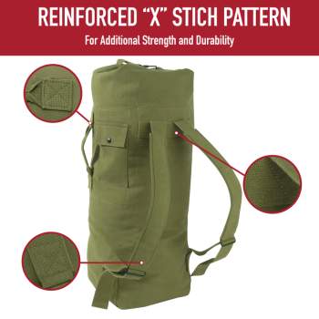 Rothco GI Type Cordura 2 Strap Duffel Bag (Not Government Issue)